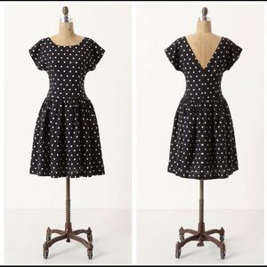 Anthropologie Dropped Dots Dress